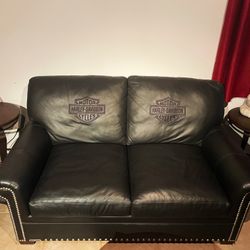 Harley Davidson Leather Couch 