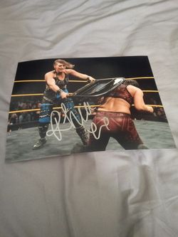Rhea Ripley signed 8X10 photo
