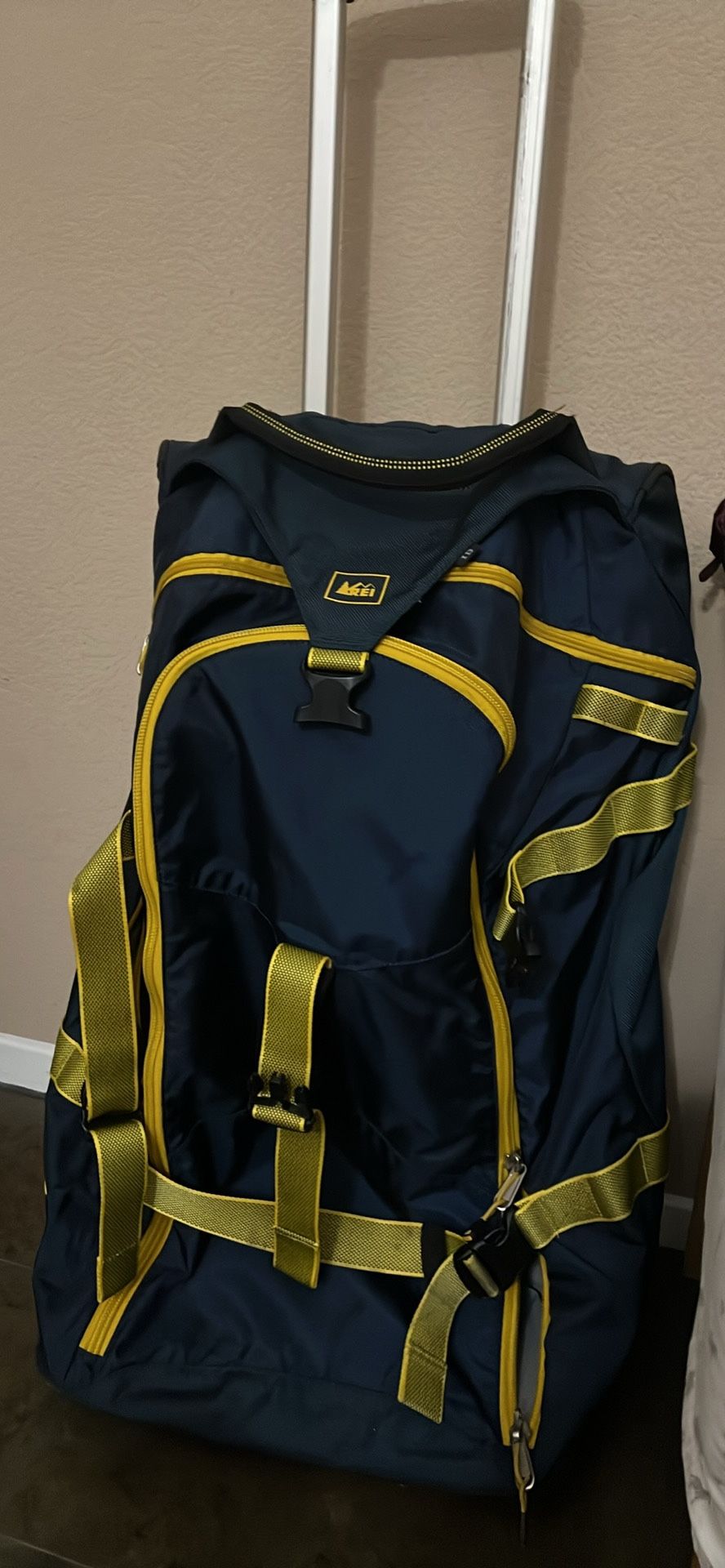 REI rolling duffle bag