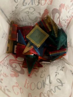 bag of Magnatiles building blocks - great for playroom, teachers etc