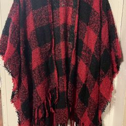 Plaid Shawl OSFA