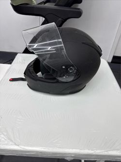 Speed and Strength SS900 Solid Speed Helmet, Matte Black, Medium, Clear Visor