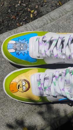 Customized Rick & Morty Nike