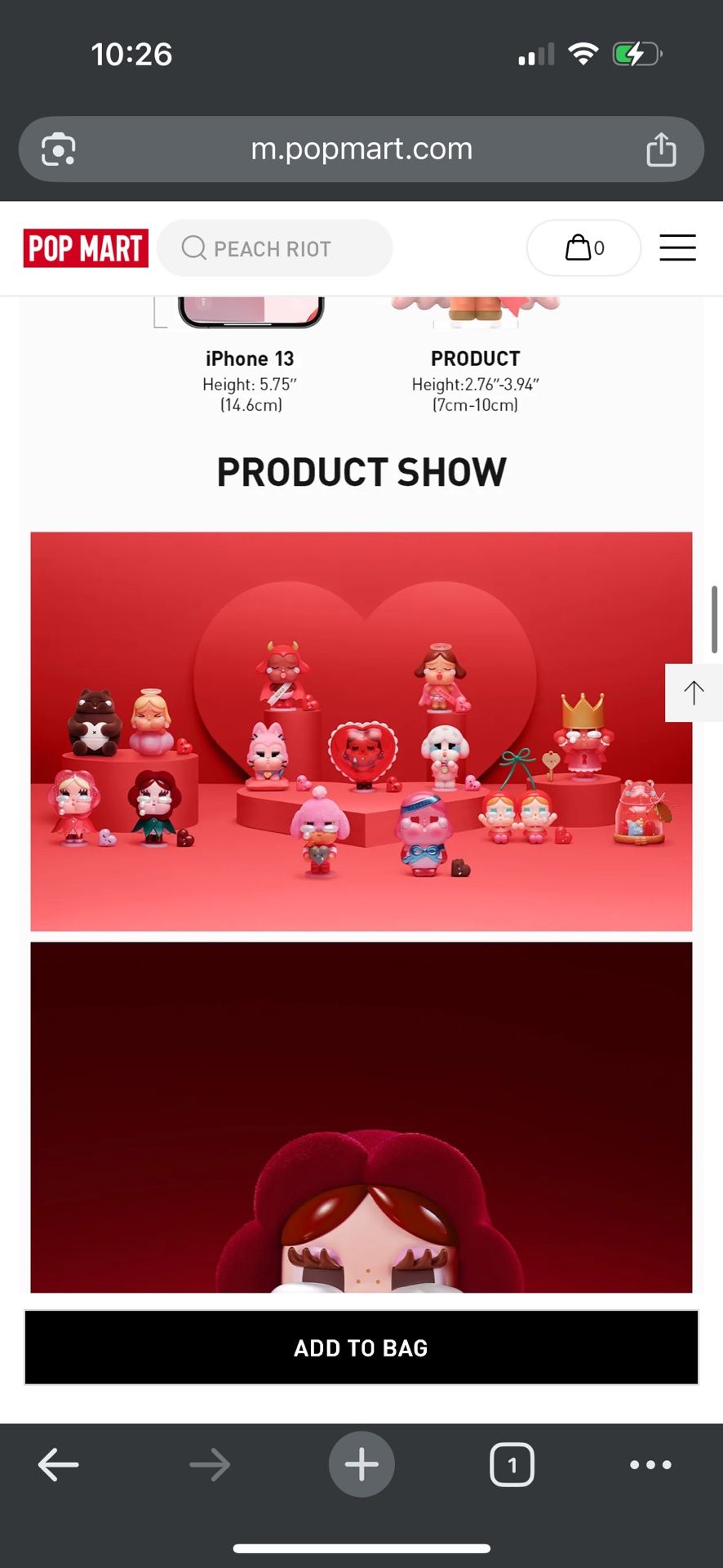 Cry Baby Crying For Love Figurines