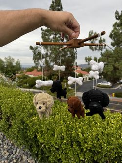 Handmade Crochet Labrador Puppy Baby Mobile