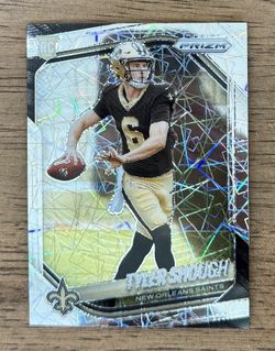 2025 Panini Prizm TYLER SHOUGH Silver Lazer Prizm RC #327 New Orleans Saints