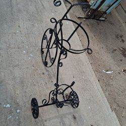 Iron bicycle for planters to plant plants in outside are inside