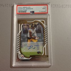 2022 Absolute Diontae Johnson Signature PSA 9