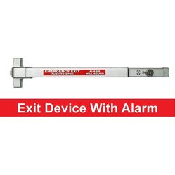 Dynasty Hardware Commercial Door Push Bar Panic Exit Device with Alarm Sprayed Aluminum