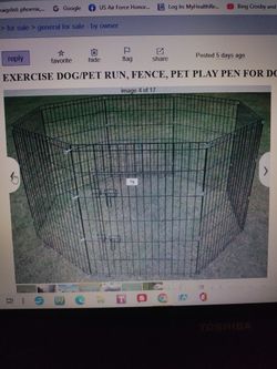 Exercise Dog/Pet Run, Fence, Pet Playpen For Dog Or Pet