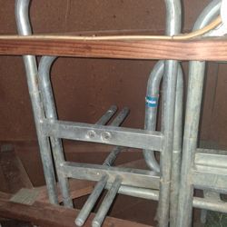 Temporary fence panel stands