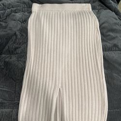 XL Cream Sweater Pencil Skirt 
