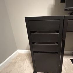 Desk AND Matching Filing File Cabinet from IKEA - MICKE collection