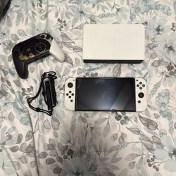 Oled Nintendo Switch With All Accessories