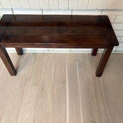 Wooden bench