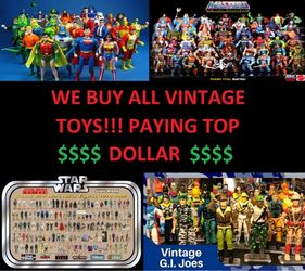 Buying/Selling Vintage Toys Star Wars, Indiana Jones, MOTU, GI Joe, Transformers, Mego, MODERN Star Wars Top Dollar Paid