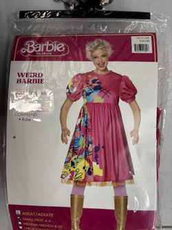 Weird Barbie Adult Costume Size Small Petit 4-6