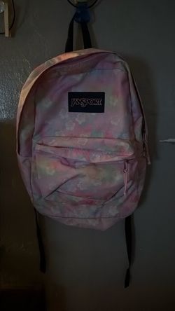 JanSport Backpack Pastel Floral Print