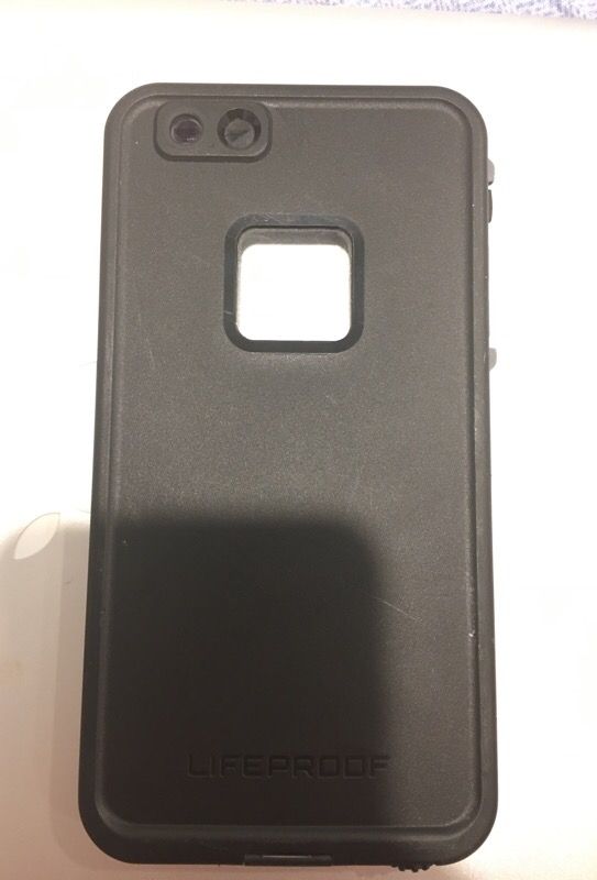 iPhone 6 Plus lifeproof case black and grey