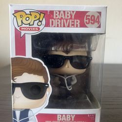 VAULTED Baby Driver Funko Pop #594 Movies Vinyl Figurine Action Sunglasses Film