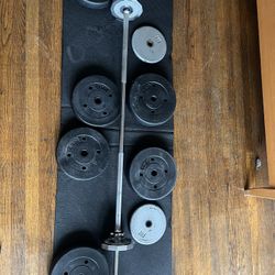Standard Barbell With Weight 