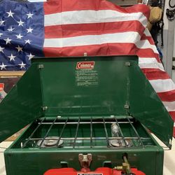 Coleman Two Burner Camp & Hurricane Stove