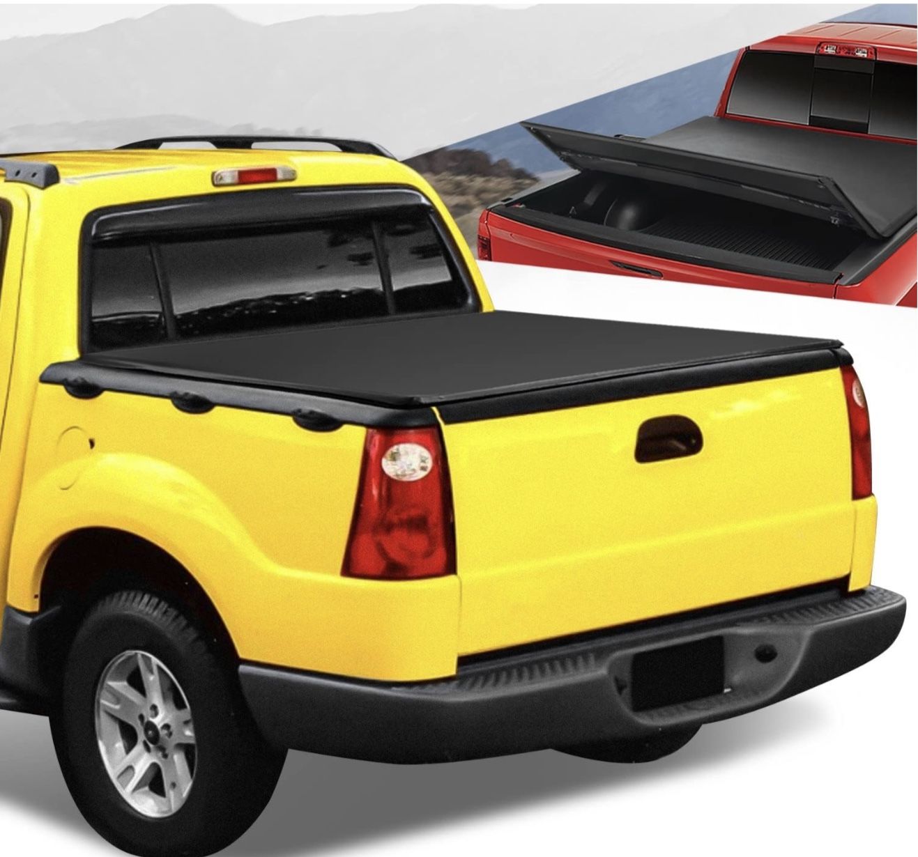 2001 To 2005 Ford Explorer Sport Trac 4.2 Tri Fold Tonneau Bed Cover Cubierto Tapa Para Caja Bed Cover