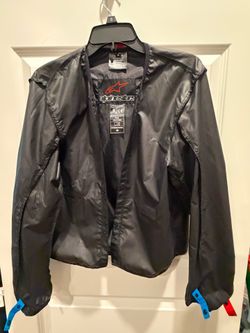 Alpinestars motorcycle jacket inner liner, size M, black.