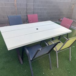 Outdoor Table With Chairs 
