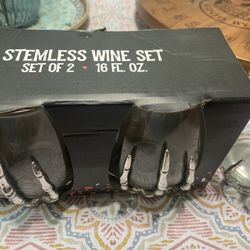 Stemless Drink Glasses Gothic