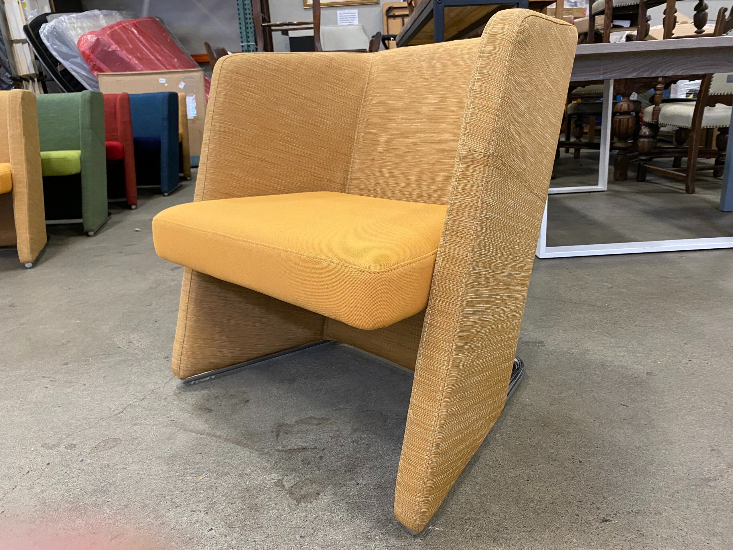 KEILHAUER Modern Talk Low Back Tub Chair in Orange