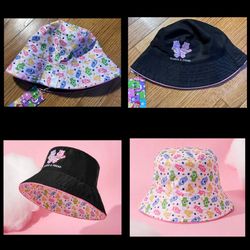 Care Bears Reversible Bucket Hat Embroidered Always a Friend NEW!  one size!