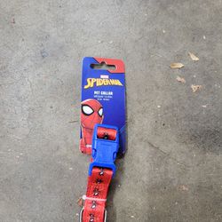 New In Package Size Medium Spiderman Dog Collar 