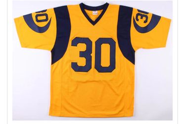 Todd Gurley Signed Los Angeles Rams Yellow Jersey (Beckett)Pro Bowl Running Back
