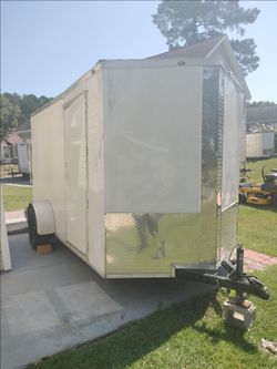 2024 6X12 Enclosed Trailer With Ramp Door And Side Door