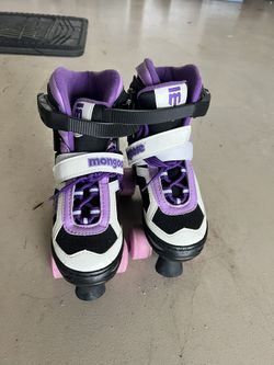 Adjustable Roller Skates For Girls Along With Elbow and Knee Pads