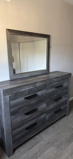 Dresser with mirror