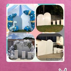 Arch Walls and Pedestals