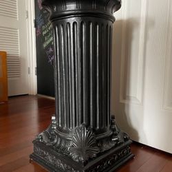 Black Decorative Column Stand 
