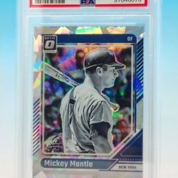2024 Donruss Mickey Mantle Optic-Crqcked Ice #7 PSA 9 24/25