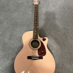 Fender DGA-1 Pink Acoustic Guitar
