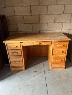 Wood desk