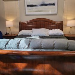 King Bed Frame & Night Stands With Dresser