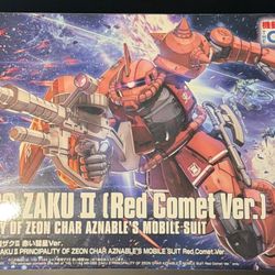 Bandai 1/144 scale model kit  (contact info removed), MS-06S ZAKU II (Red Comet Ver.)