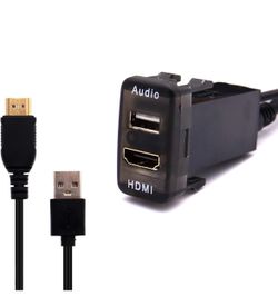 Toyota Vigo Car USB Audio Port with HDMI Socket