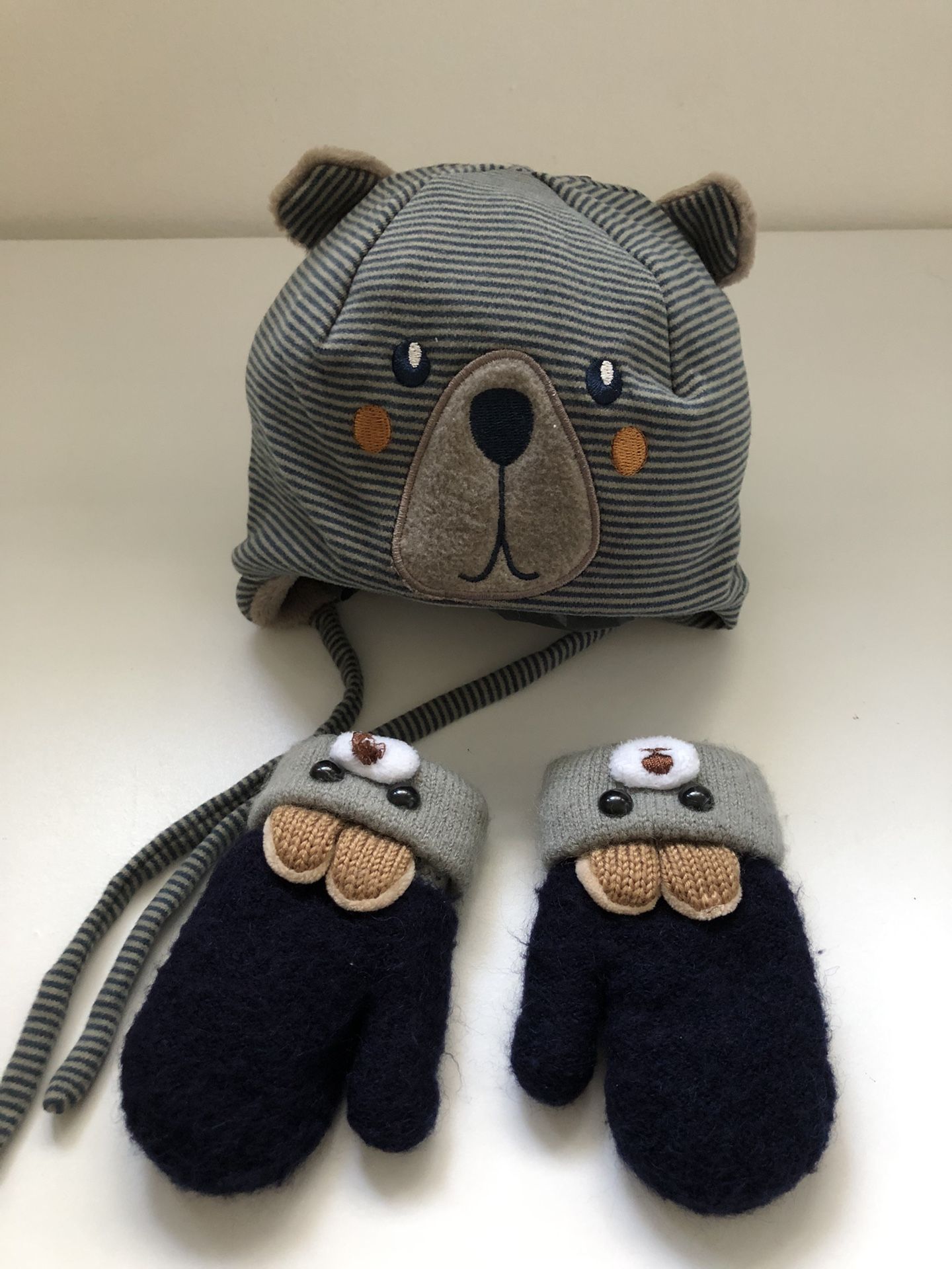 Baby Winter Hat & Mittens (9-12 Months)