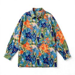 Moving Sale - Colorful Floral Print Shirt