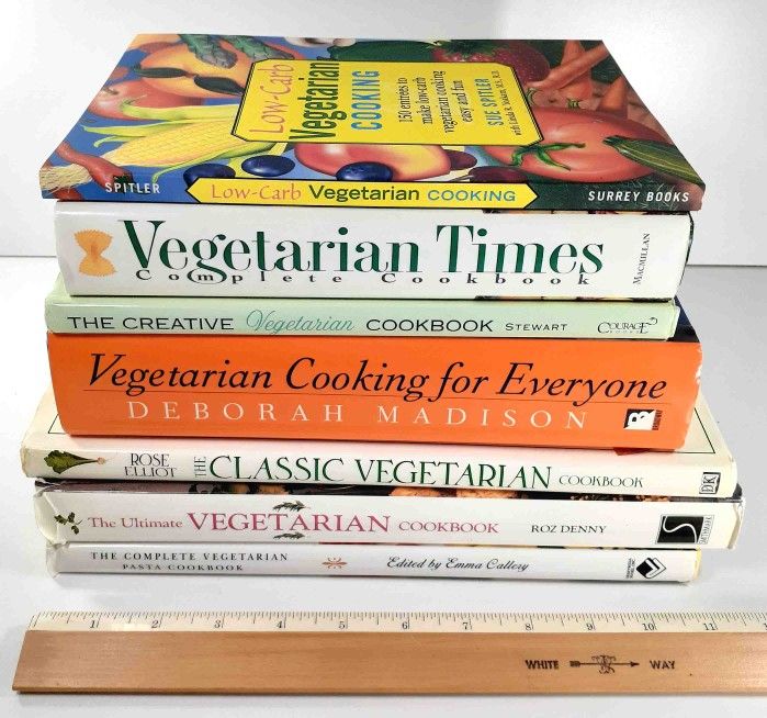 Lot of 7 Vegetarian Cookbooks $10