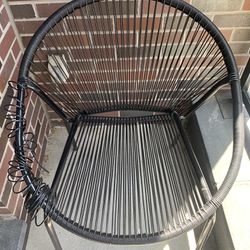 Black Cable Lounge Chair