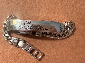 Brighton silver plated Sister ID chain bracelet
